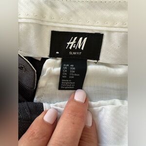 H& M dress pants (grey)